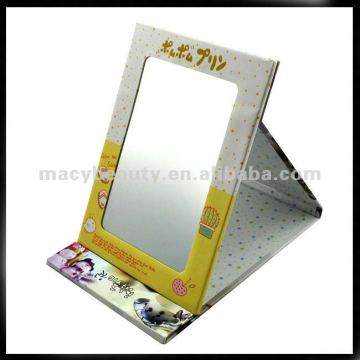 Square folding desk cosmetic mirror