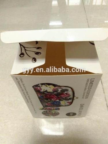 Flower printed paper boxes for cosmetic