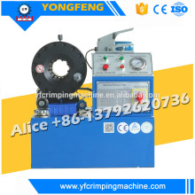 crimp machine quickly crimps hose assemblies