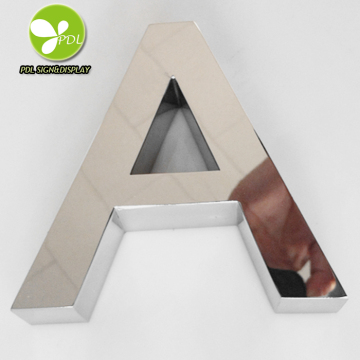 Metal Wall Mounted Letters Sign for Office - PDL Built-Up Wall Alphabet