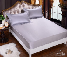 100% cheap pure silk flat sheet 19mm seamless single/double/queen/king sizes