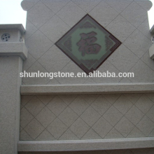Light granite wall fence stone,wall carving stone