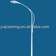 single arm galvanized road lighting pole