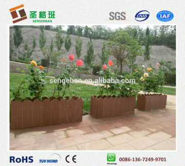 Cheap wood plastic Outdoor clear wpc flower boxes