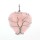 Collar de cristal curativo de cuarzo rosa natural, árbol de la vida de plata, colgante de piedra con forma de corazón envuelto en alambre, regalos para el día de la madre para mujeres