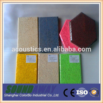 fire resistant wall decorated wood wool cement boards