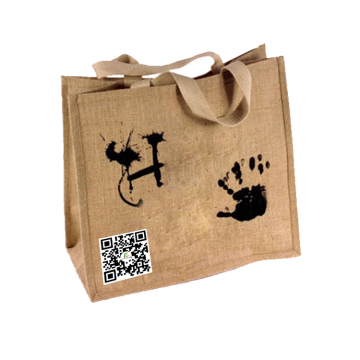 Thick Fabric Free Design Made Jute Bag With Handle