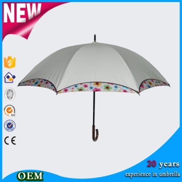 23inches flower edge straight umbrella women umbrella