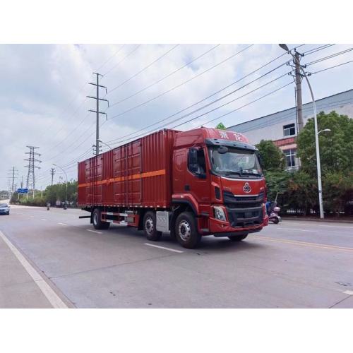 Dongfeng Liuqi ขนาดเล็กสามเพลาติดไฟรถตู้ของเหลวไวไฟ