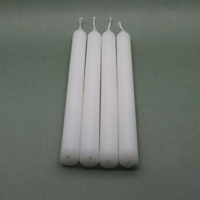 Wholesale Decoration Popular Household and Church White Taper Scented Wax Candles