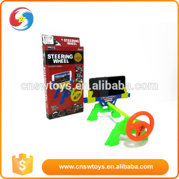 Eco-friendly plastic toy model car with toy steering wheel for children play