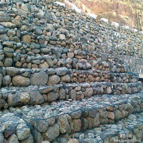 PVC gecoate hete gegalvaniseerde Gabion -draadgaaskast