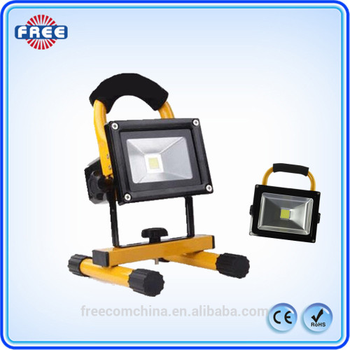 10W rechargeable led flood light portable led battery work light with CE