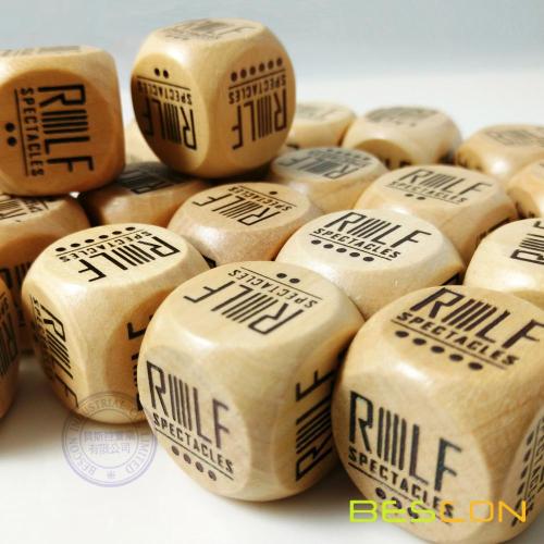 20MM Custom Printing Wooden Dice