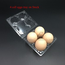 Wholesale 4 cell disposable clear plastic egg cartons for sale