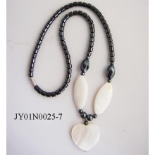 Hematite pearl Shell Necklace