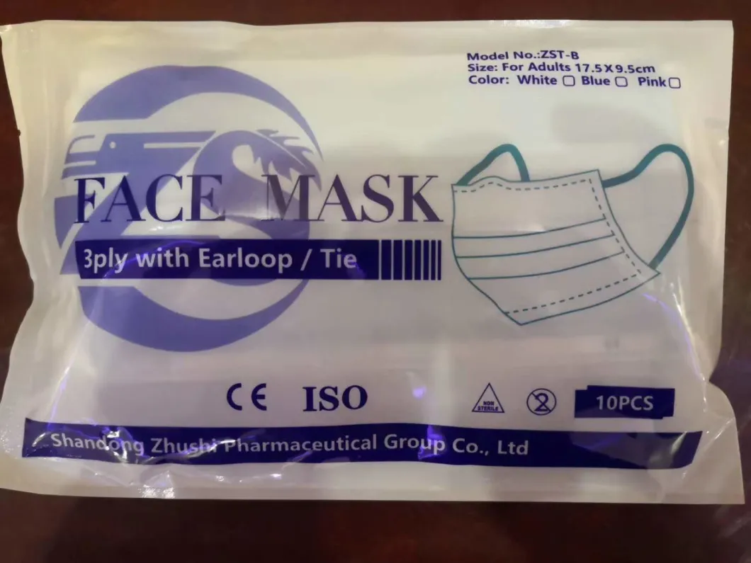 Ce Approved Anti Virus 3 Ply Disposable Face Mask 3ply