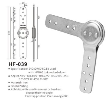 sofa hinge furiture hinge sofa headrest hinge headrest hinge for sofa metal hinge HF039