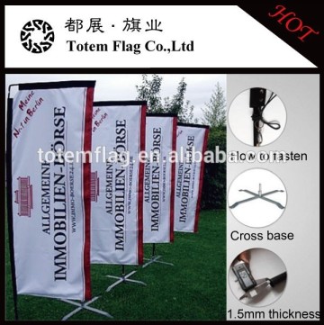 Outdoor Beach Party Flags , Beach Square Flags For Advertising