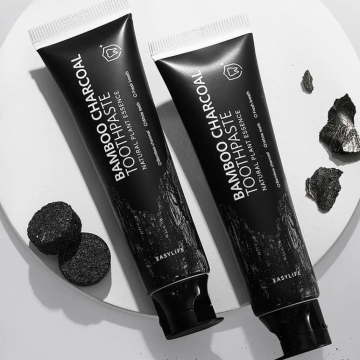 Natural bamboo charcoal whitening toothpaste