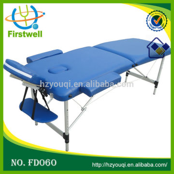 Lightweight used aluminum massage tables/portable folding aluminum massage bed