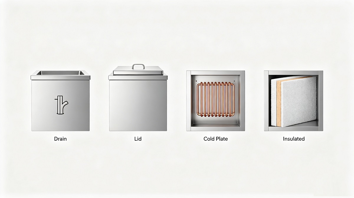 drop in ice bin features comparison drop in ice bin features comparison
