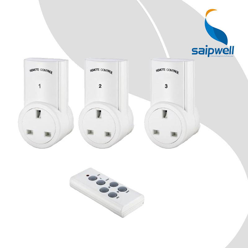 Saipwell digital wireless UK socket with remote control