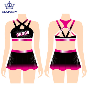 Girls fashionable cheerleading costume