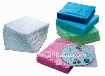 plastic CD sleeve PP non-woven CD sleeve colorful CPP CD sleeve