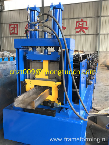 low cost automatic C purline machine many sizes finished C purline  machine