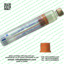 gray/ red rubber stoppers for cartridges