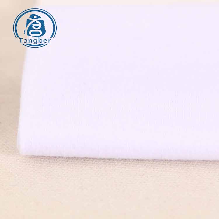 China Supplier Plain Dyed Knitting Poly Spun 95% Polyester 5% Spandex Jersey Fabric