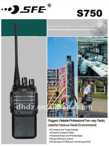 Handheld radio S750 with Larger Battery Capacity