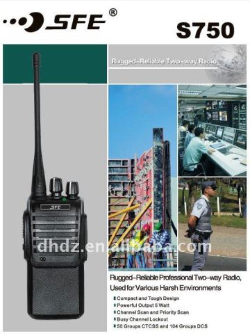 Handheld radio transceiver S750