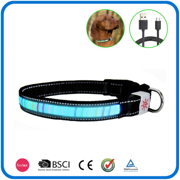 Led Light Up Flashing Light Dog Collar And Leash