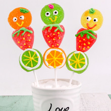 Best-Selling Custom Fruit Flavored Gummy Lollipops in Bag Packaging