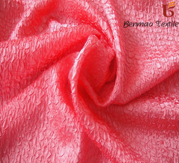 100% Polyester Crushed Satin Curtain Fabric for Curtain, Crushed Satin for Formal Dress