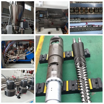 Screw and barrel for plastic extruder machine