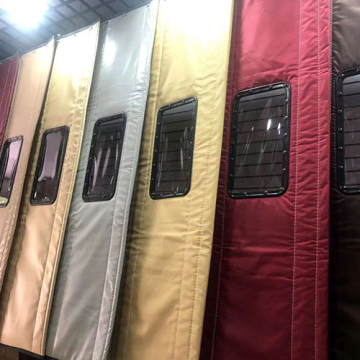 Thickened cotton door curtain