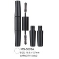 Double-Ended Plastic Empty Round Mascara Bottle with Brush