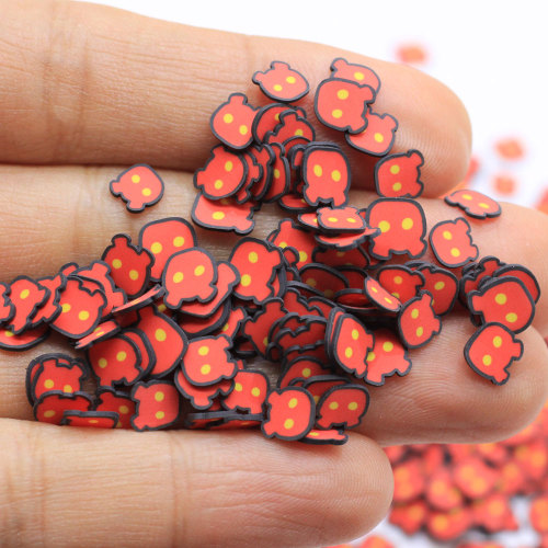 5MM Cartoon Cat Head Soft Polymer Clay Slice For Nail Art Diy Ornament Accessory Fashion Handmade Decoration Crafts