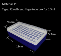 Laboratorio di laboratorio a tubo centrifuga 32 pozzetto PCR