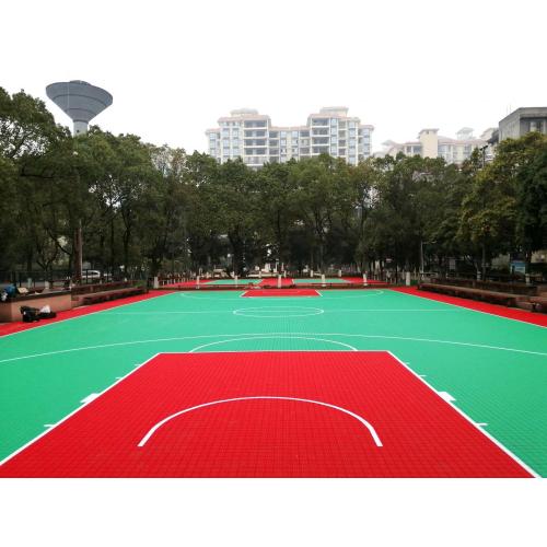 Modular Sport PP Interlocking Sport Lantai untuk Tempat Sukan Luaran