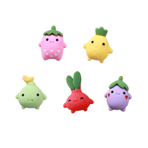 Cartoon Fruit Hars Cabochon Plaksteen Charms voor DIY Home Party Bruiloft Ornament Haarspeld Accessoires: