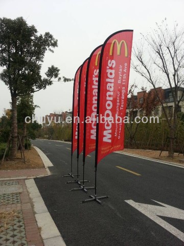 wind resistant banners stand