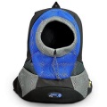 Blue XLarge PVC and Mesh Pet Backpack