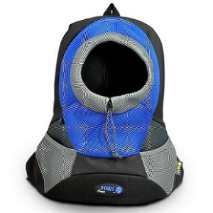 Blue XLarge PVC et Mesh Pet Backpack