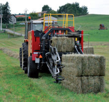 high quality square grass bundle mahine