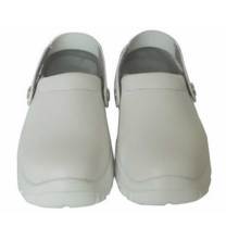 Steel toe and steel midsole white clogs for wholesale