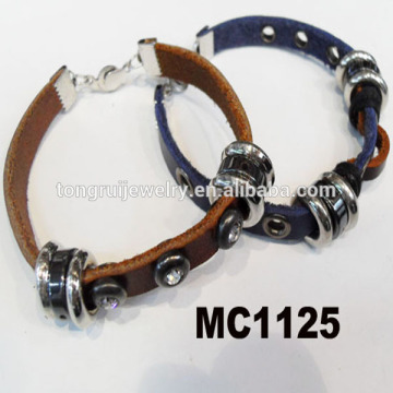 china yiwu genuine leather bracelet factory